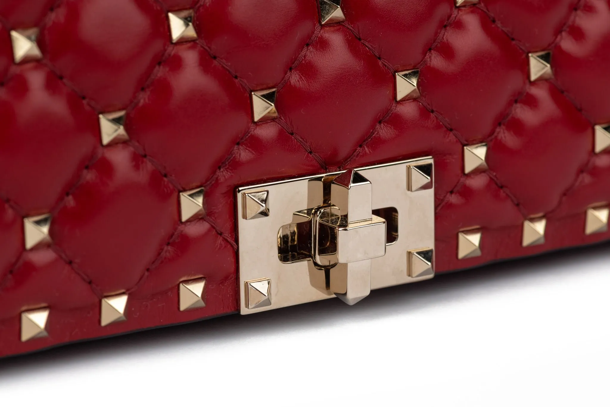 Valentino New Red Rockstud Shoulder Bag