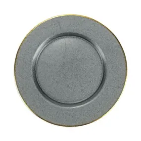 Vietri Metallic Glass Service Plate Charger