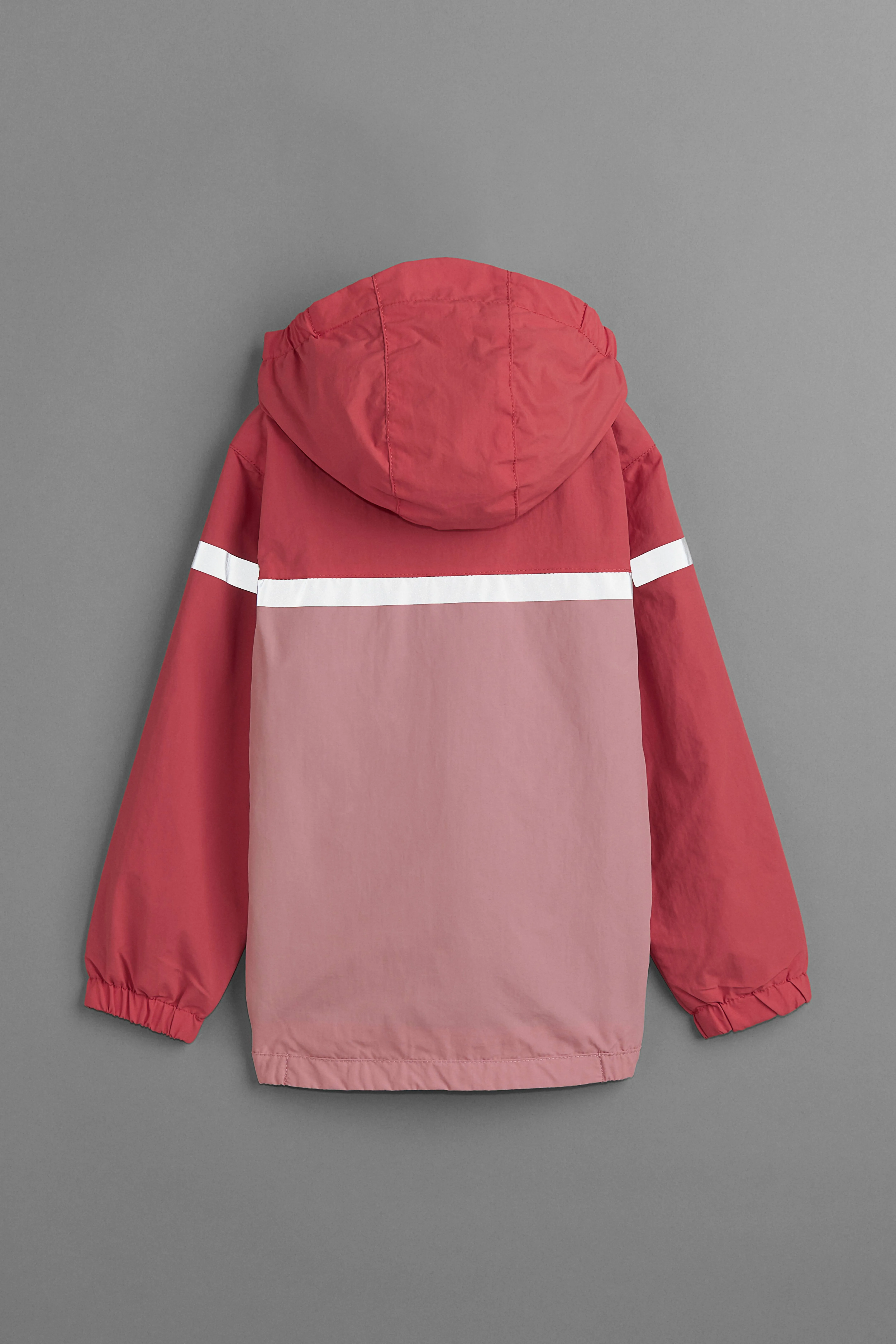 Water-repellent shell jacket - Long sleeve - Regular length - Brick red/Block-coloured - Kids | H&M GB