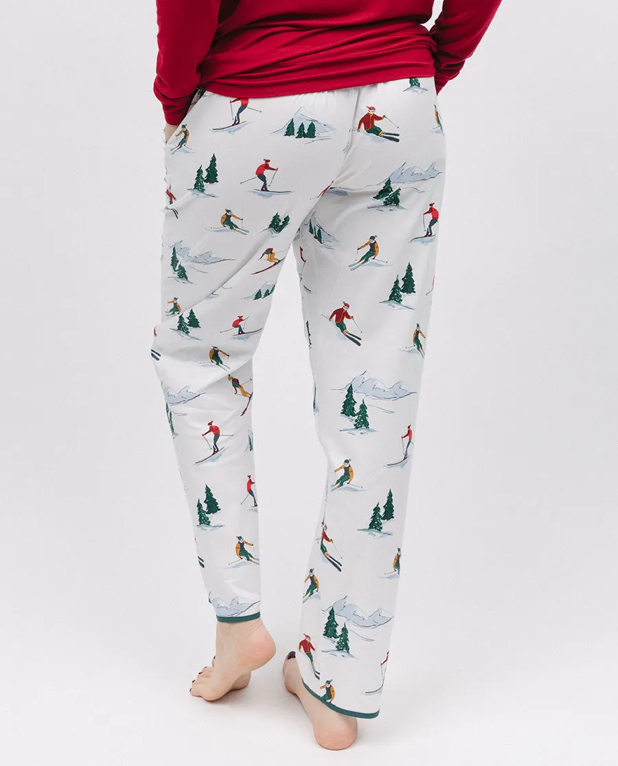 Whistler Cream Womens Ski Print Pyjama Bottoms