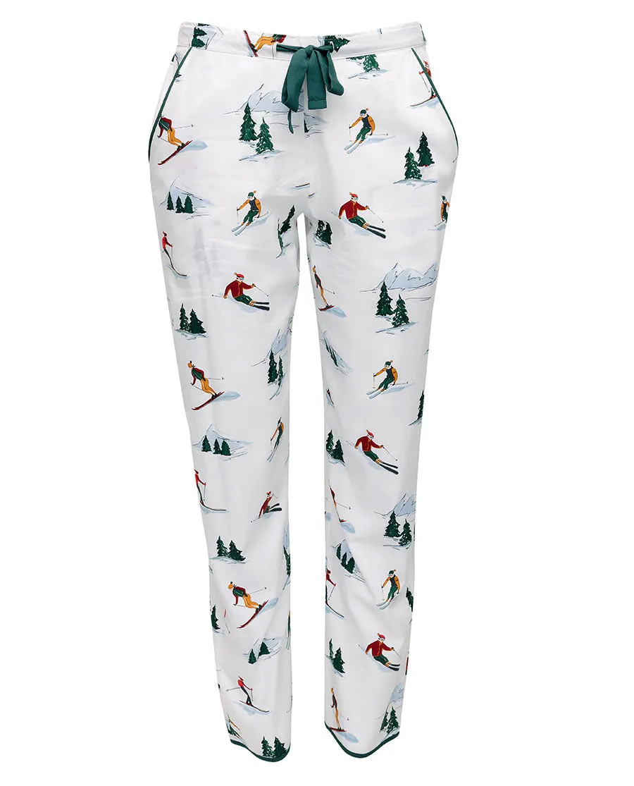 Whistler Cream Womens Ski Print Pyjama Bottoms