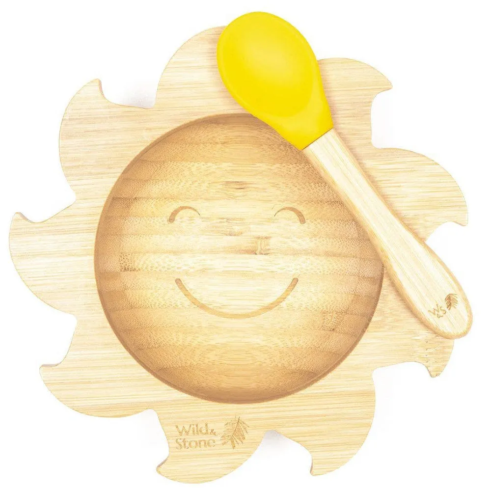 Wild & Stone Bamboo Bowl and Spoon Sunshine - Yellow