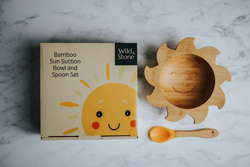 Wild & Stone Bamboo Bowl and Spoon Sunshine - Yellow