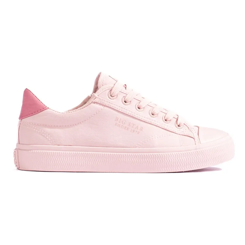 Women's pink sneakers Big Star LL274095