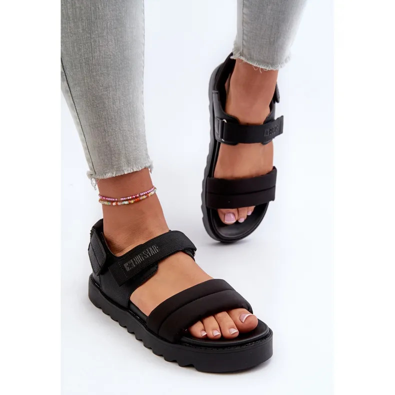 Women's Sandals on the Big Star Platform NN274750 Black