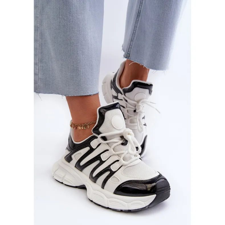 Women's Sneakers White and Black Ahmani