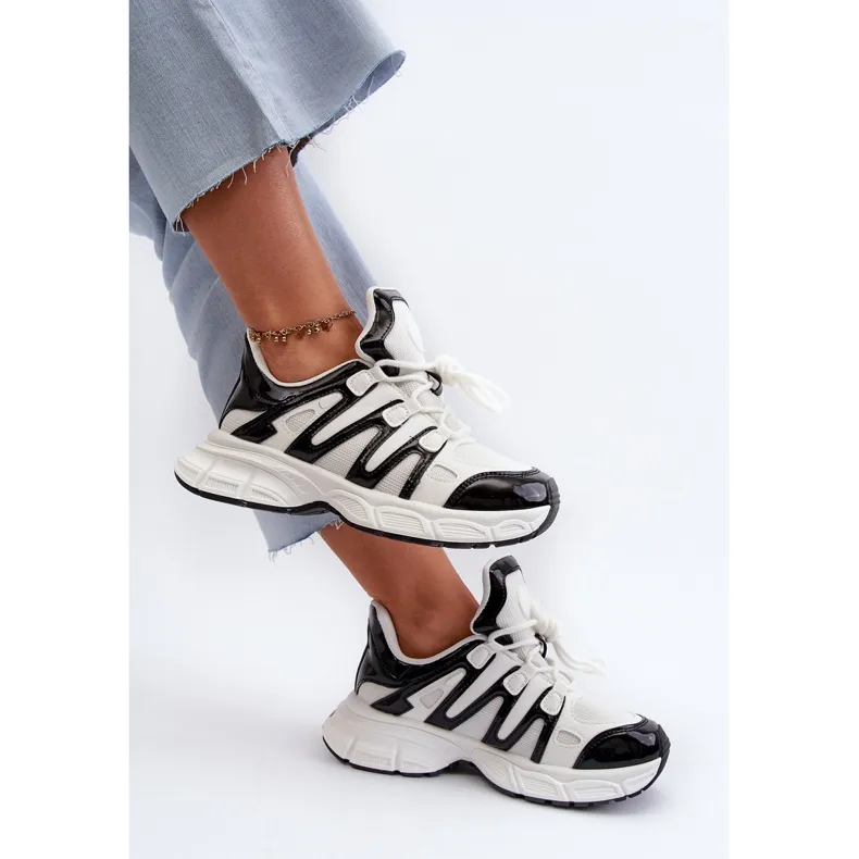 Women's Sneakers White and Black Ahmani