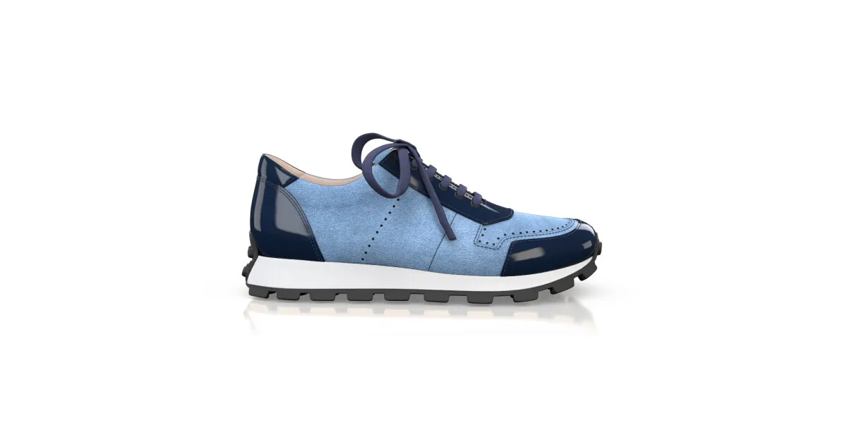 Women's Leather Running Sneakers 56542