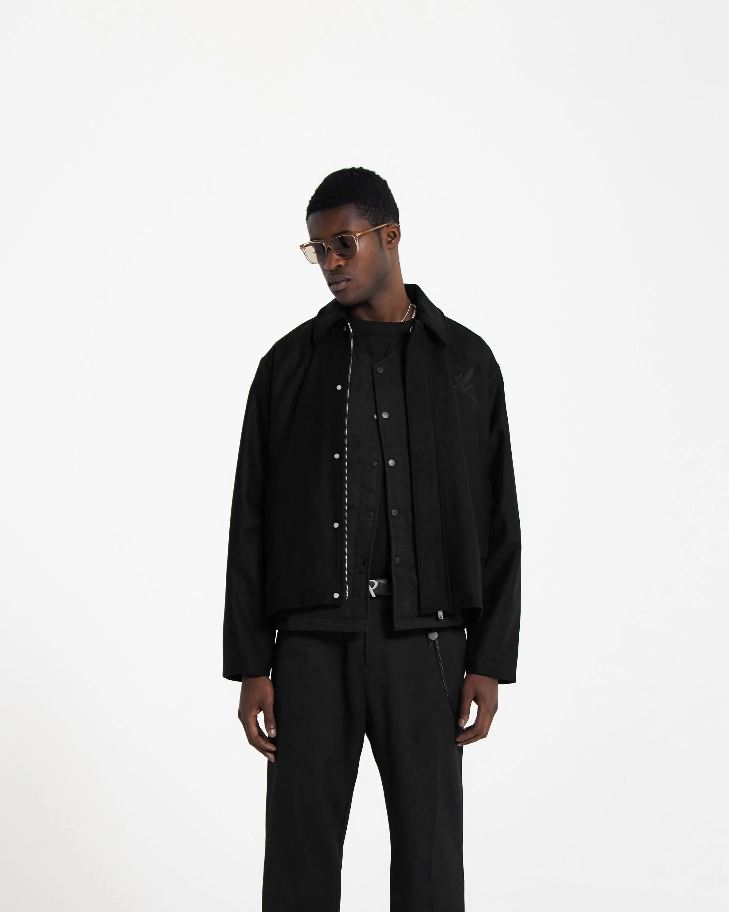 Wool Smart Jacket - Black