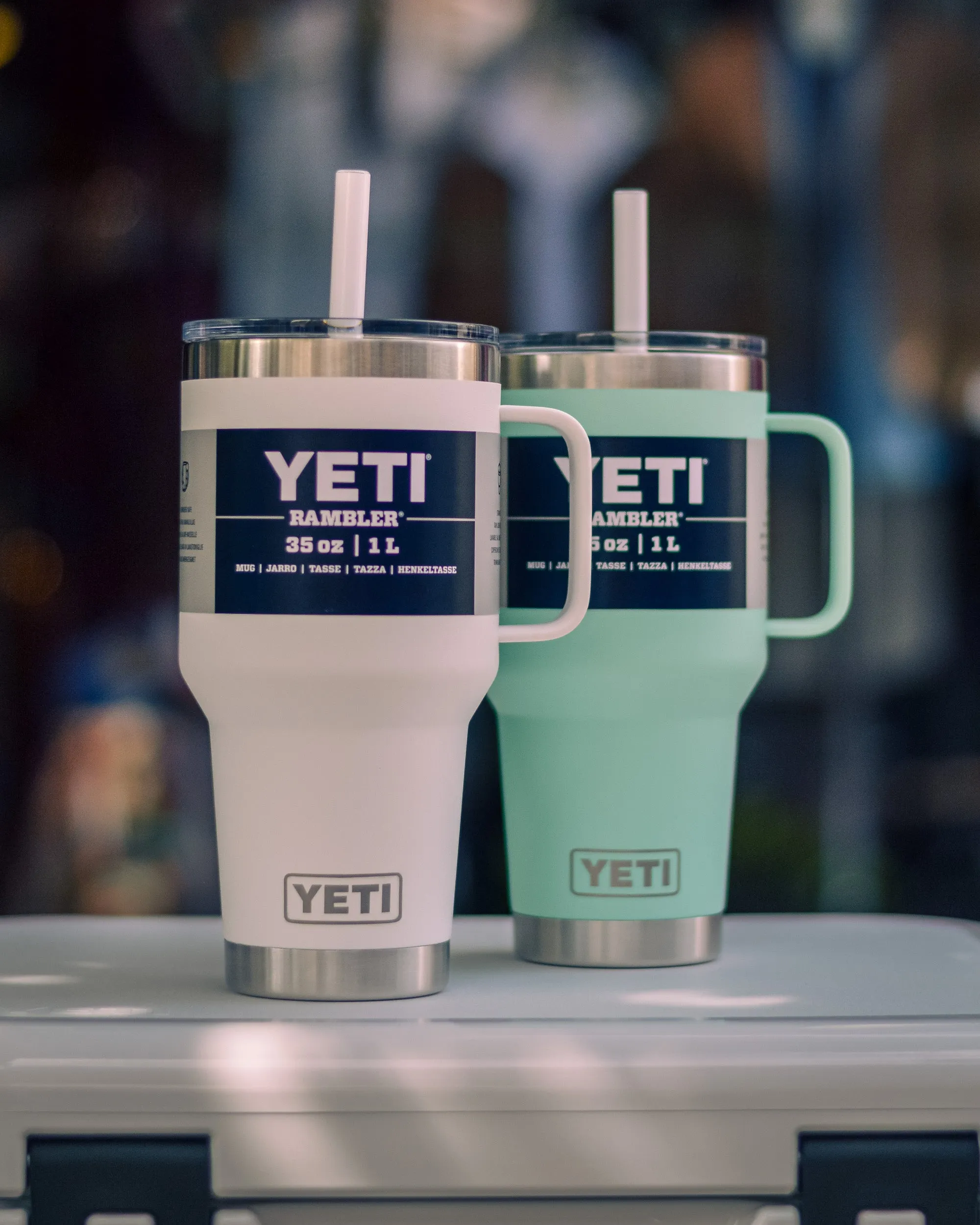 YETI 35oz Rambler Straw Mug White