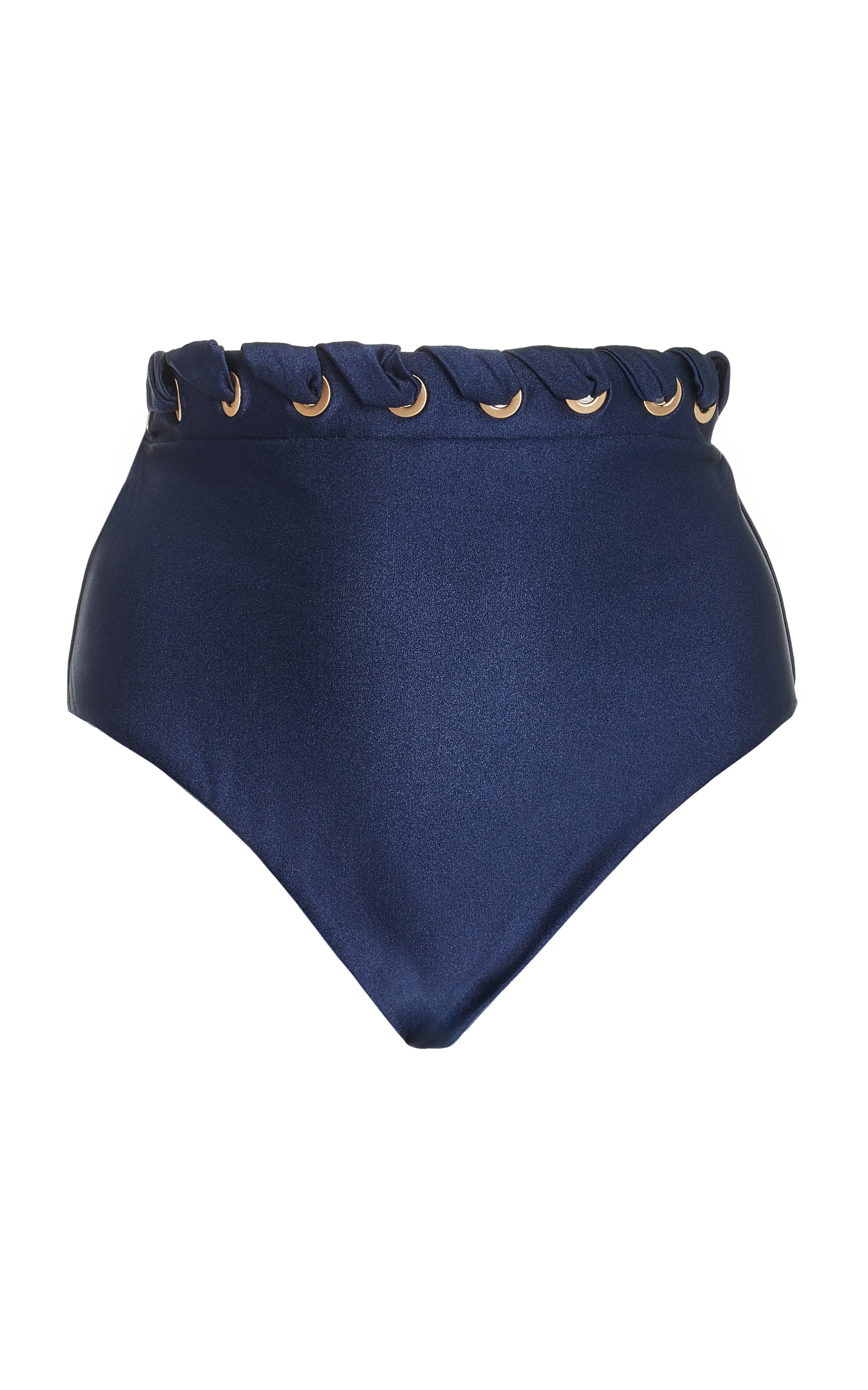 Zimmermann Alight Eyelette High-Waisted Bikini Bottoms